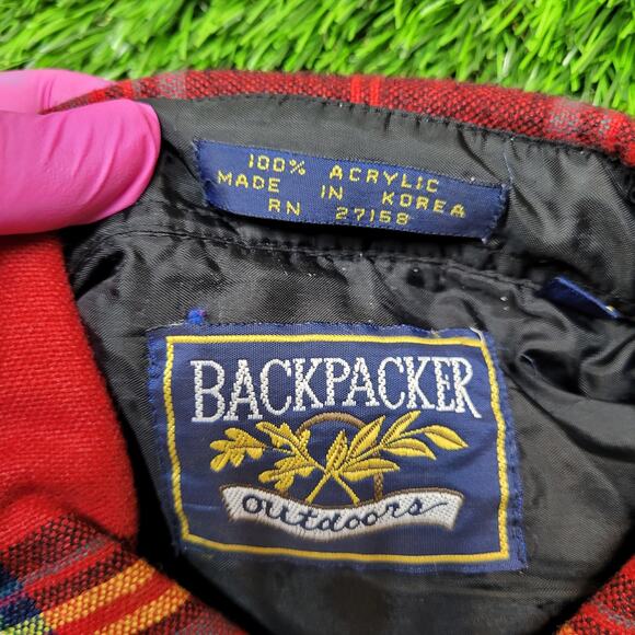 VTG 90s Grunge Plaid Flannel Shacket Mens XL Oversized Baggy (Fits 2XL) - Picture 5 of 6